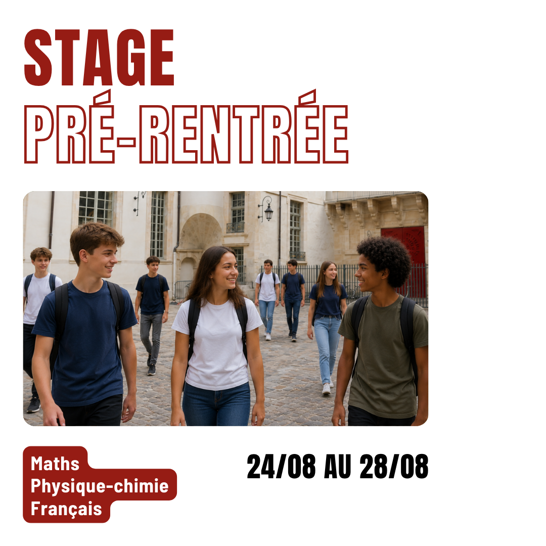 Stage Pré-Rentrée 26/27